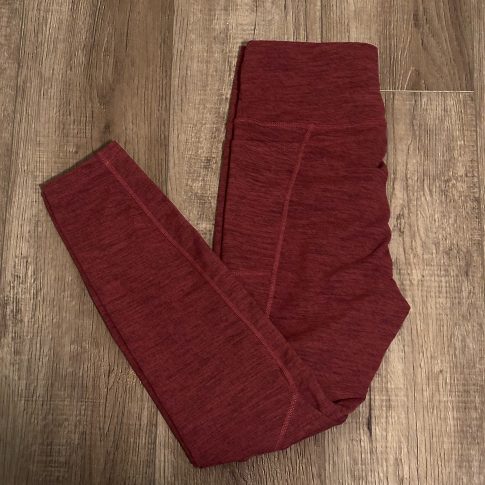 JoyLab Womens Small Burgundy Leggings with Pockets